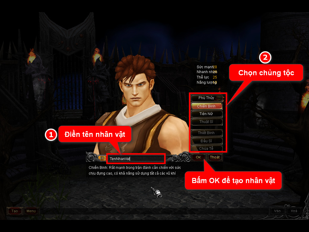 Chức năng chính của Game MU Thiên Ma Chức năng chính của Game MU Thiên Ma